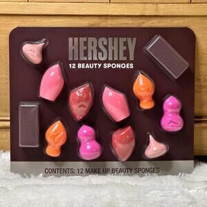 NIP Hershey’s 12-Piece Beauty Makeup Sponges Blenders Wet/ Dry